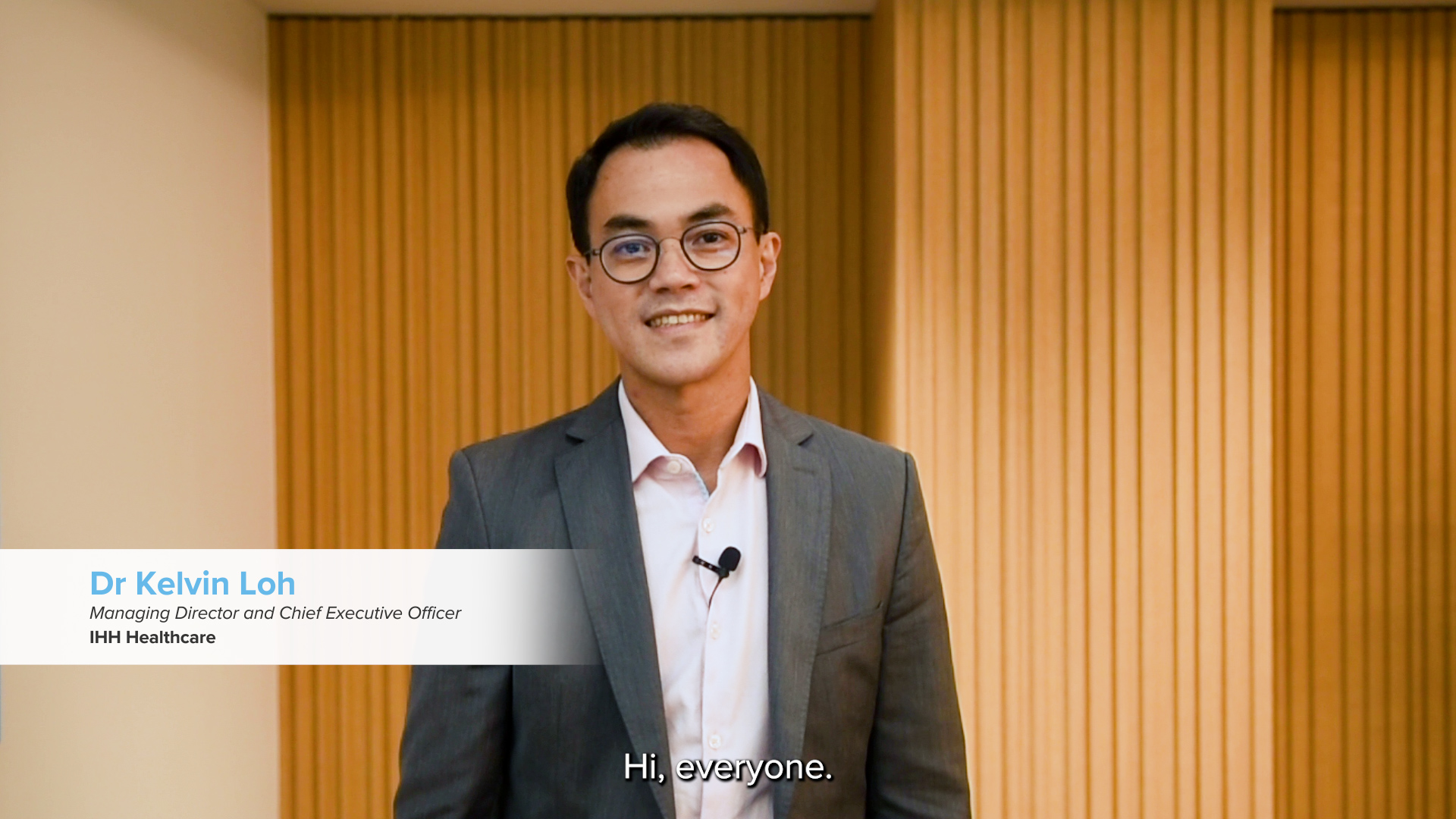 Dr Kelvin Loh, Managing Director and Chief Executive Officer, shares what Care. For Good. means to IHH.